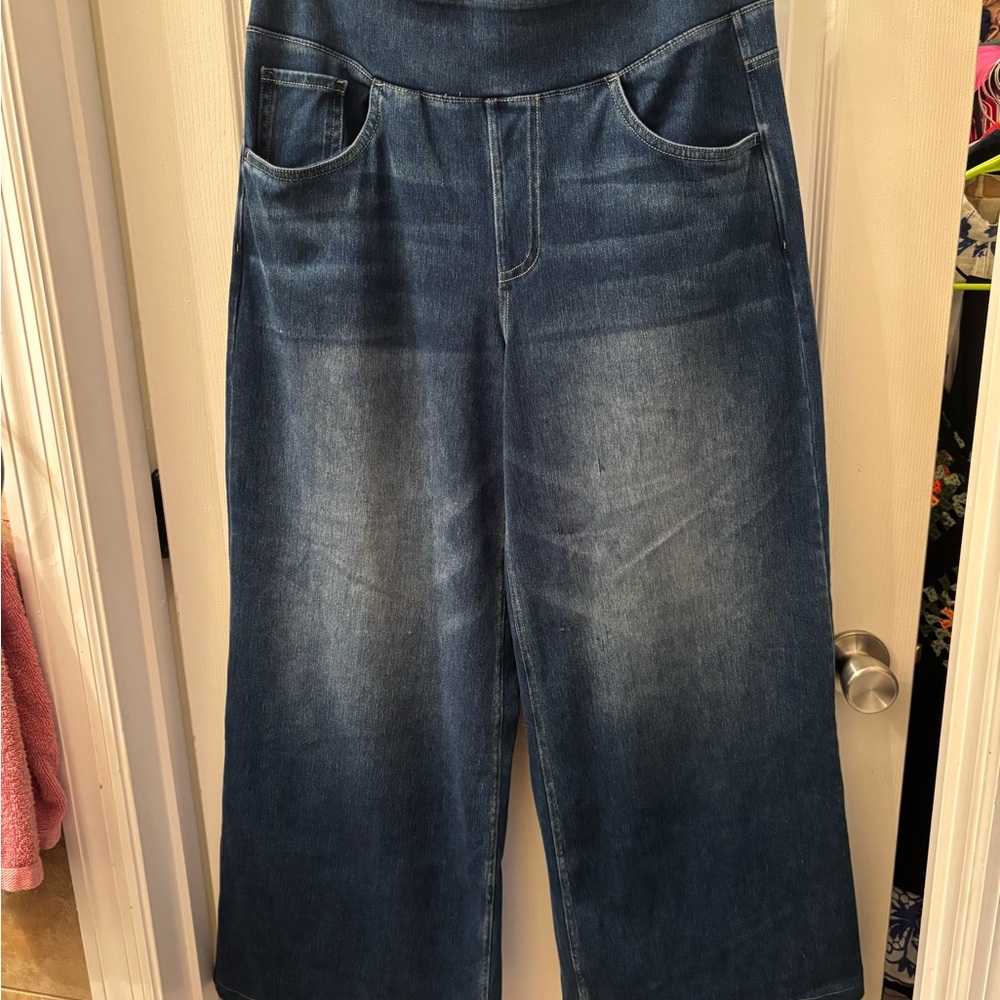 HALARA Dark Blue Wide Leg Jeans